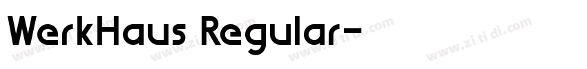 WerkHaus Regular字体转换